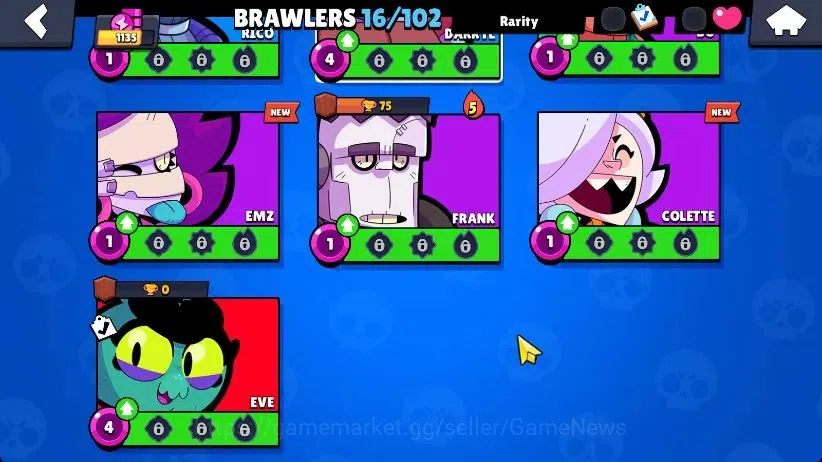 Brawl Stars Accounts 1135 Trophy|5K Bling|16 Brawlers 3 Max Lvl [Shelly image 4