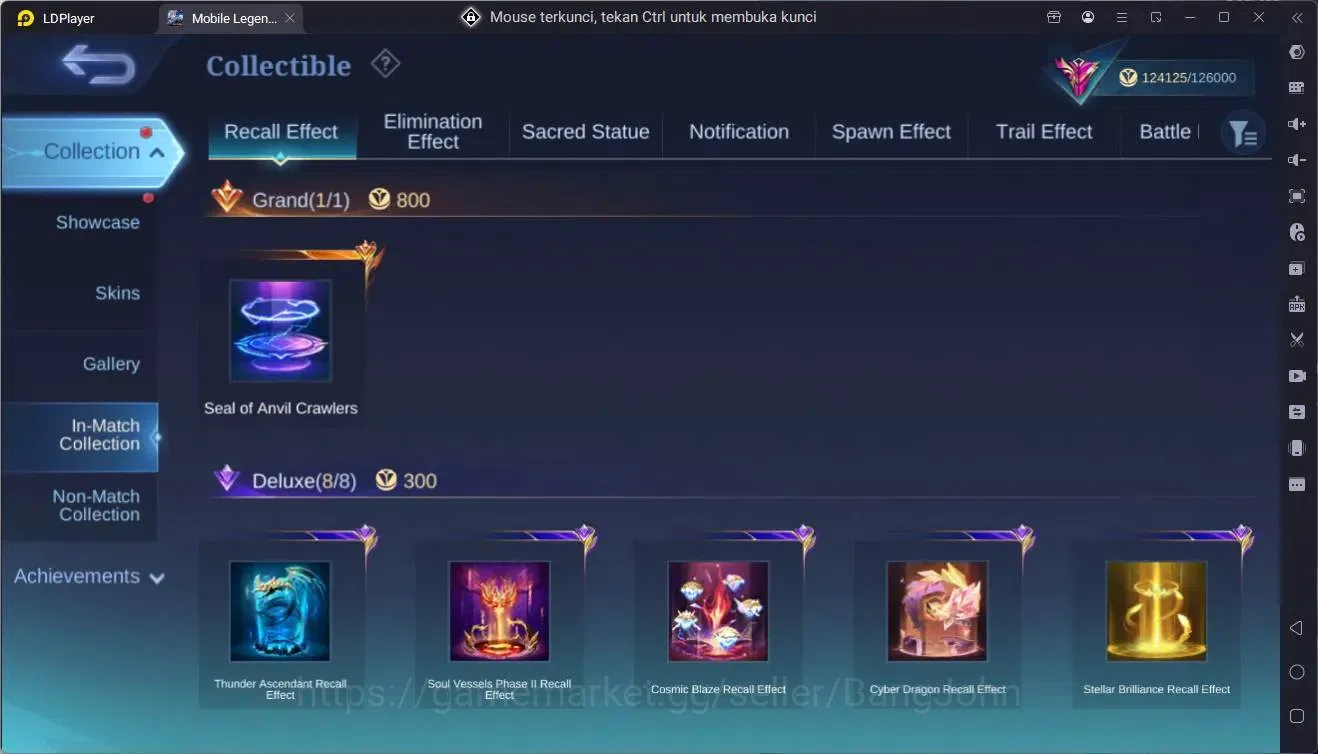 Mobile Legends: Bang Bang Accounts Global|Hero |Skin 400|Exalted|Prime Granger,Claude image 12