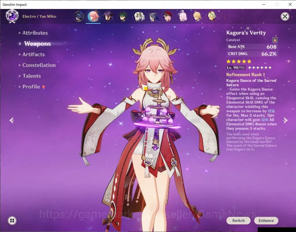 Genshin Impact Accounts ASIA|AR 57|6 Limit+11(*5WeP)|(ColumbinaC1,Ineffa,Y image 11