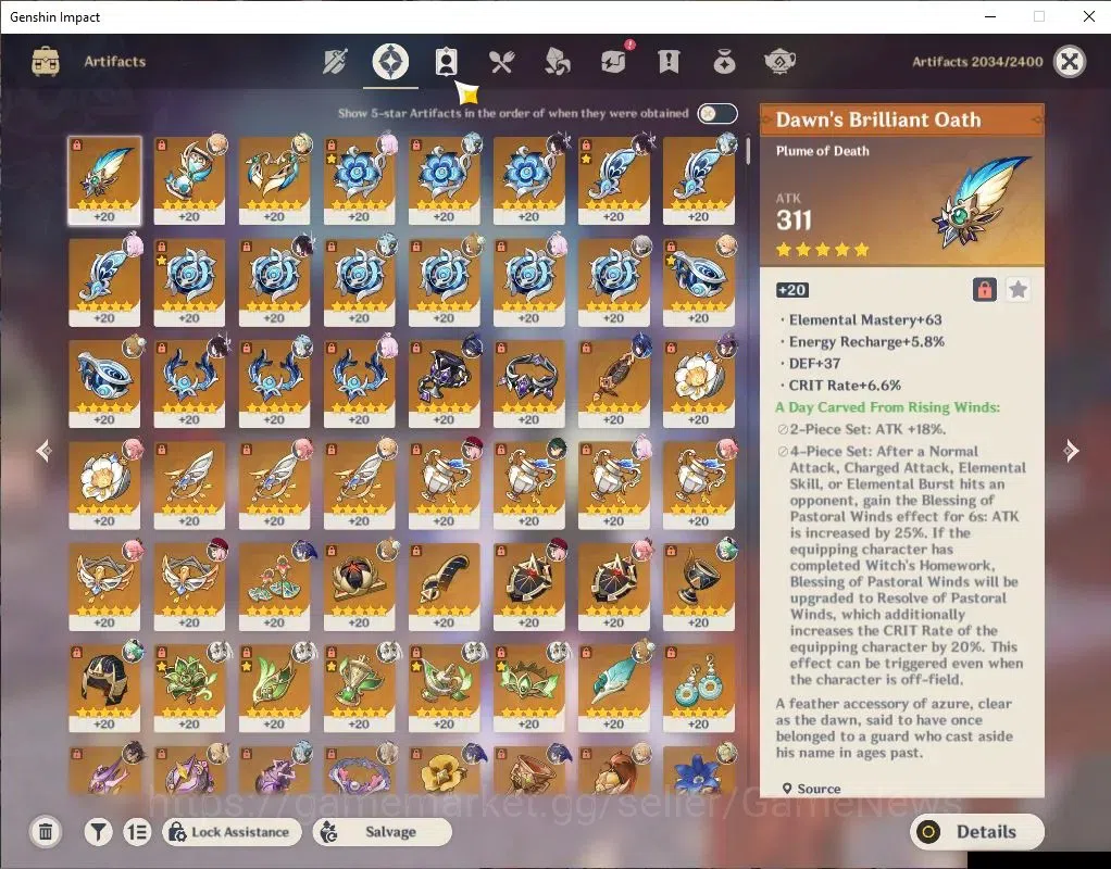 Genshin Impact Accounts ASIA|AR 57|6 Limit+11(*5WeP)|(ColumbinaC1,Ineffa,Y image 16