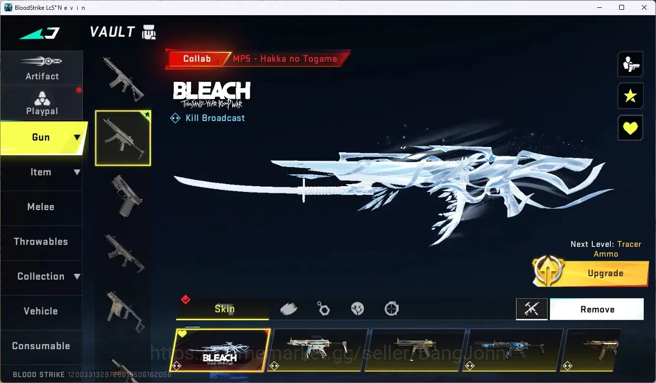 Blood Strike Accounts ASIA |1 BLEACH MP5 | 2AOT KAG-6 | 2 EVA Guns|2 7DS image 3