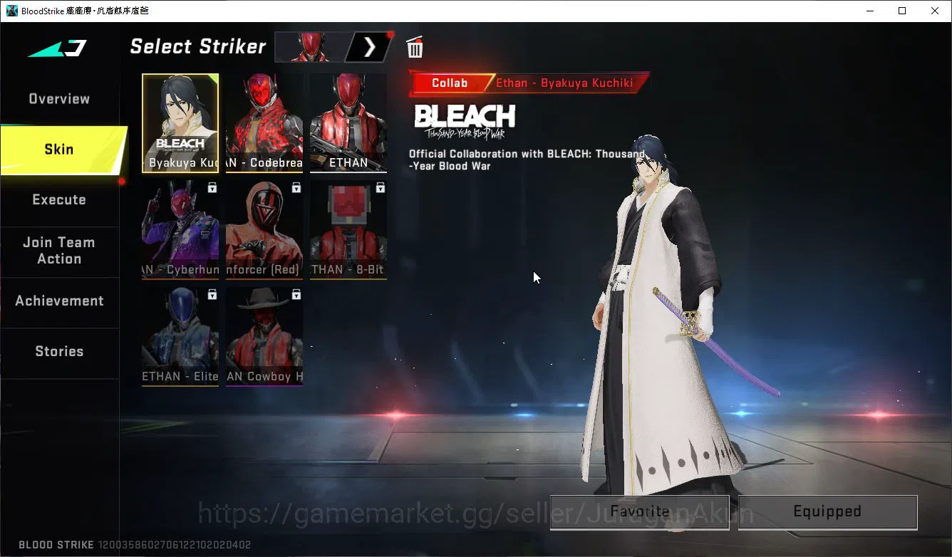 Blood Strike Accounts Mid-Tier ASIA|1 ETERNAL[FN2000],17UL[Emma,Hank,M4A1,Orgin12,Etc]|Colab Bleach 3