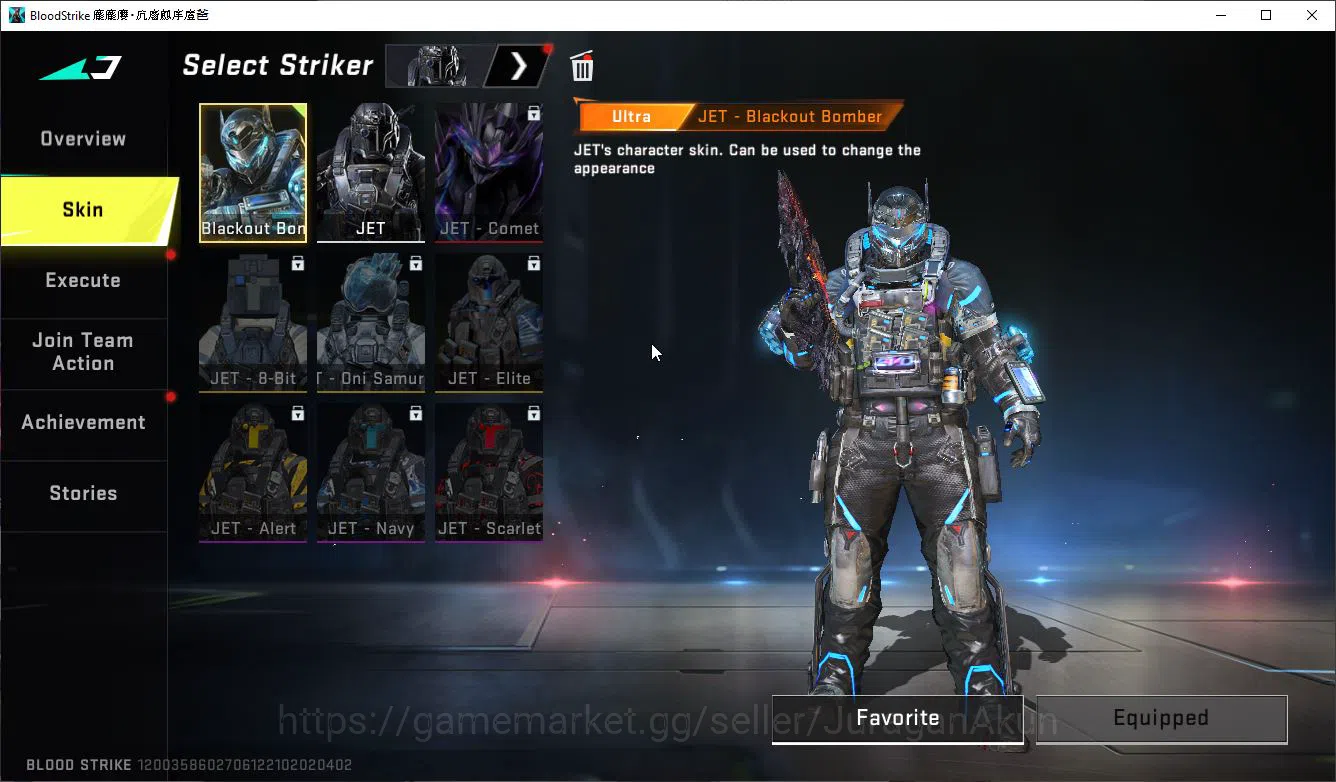 Blood Strike Accounts Mid-Tier ASIA|1 ETERNAL[FN2000],17UL[Emma,Hank,M4A1,Orgin12,Etc]|Colab Bleach 5