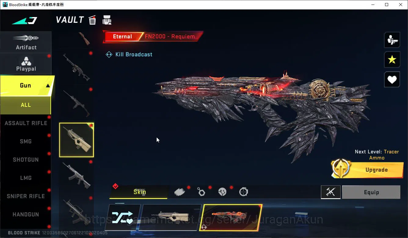 Blood Strike Accounts Mid-Tier ASIA|1 ETERNAL[FN2000],17UL[Emma,Hank,M4A1,Orgin12,Etc]|Colab Bleach 8