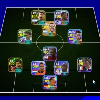 eFootball Accounts Legends & Iconic Players Android|Big Time Lionel Messi '26|6 Epic Rui Costa,Sergio Aguero,Dennis B|7