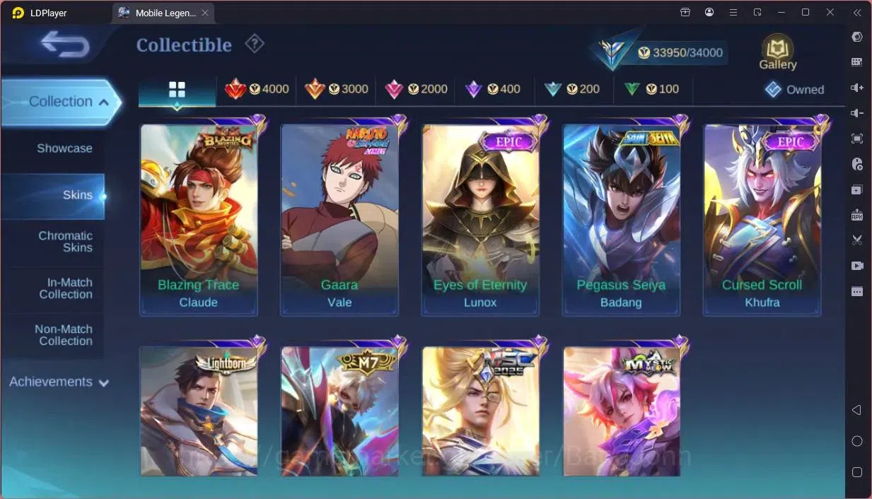 Mobile Legends: Bang Bang Accounts Global|Skin 125|Expert|Prime Granger|KOF Karina,Gu image 10