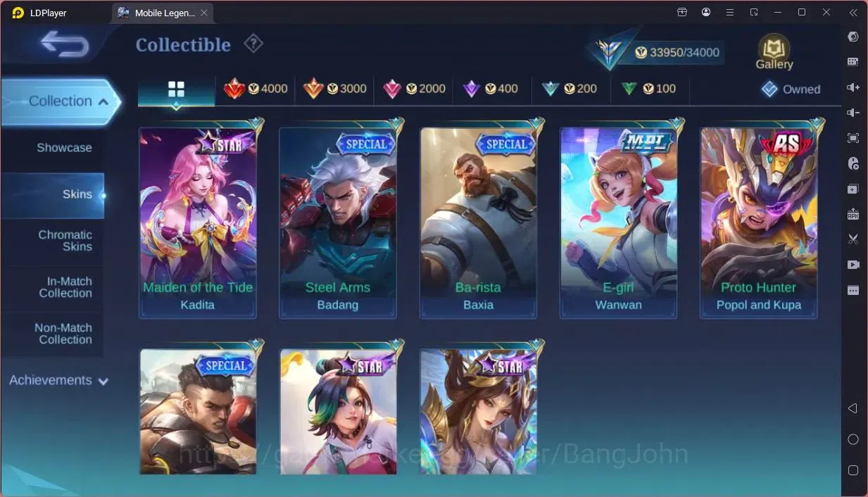 Mobile Legends: Bang Bang Accounts Global|Skin 125|Expert|Prime Granger|KOF Karina,Gu image 15