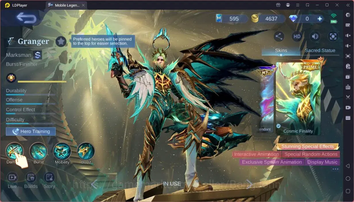 Mobile Legends: Bang Bang Accounts Global|Skin 125|Expert|Prime Granger|KOF Karina,Gu image 20
