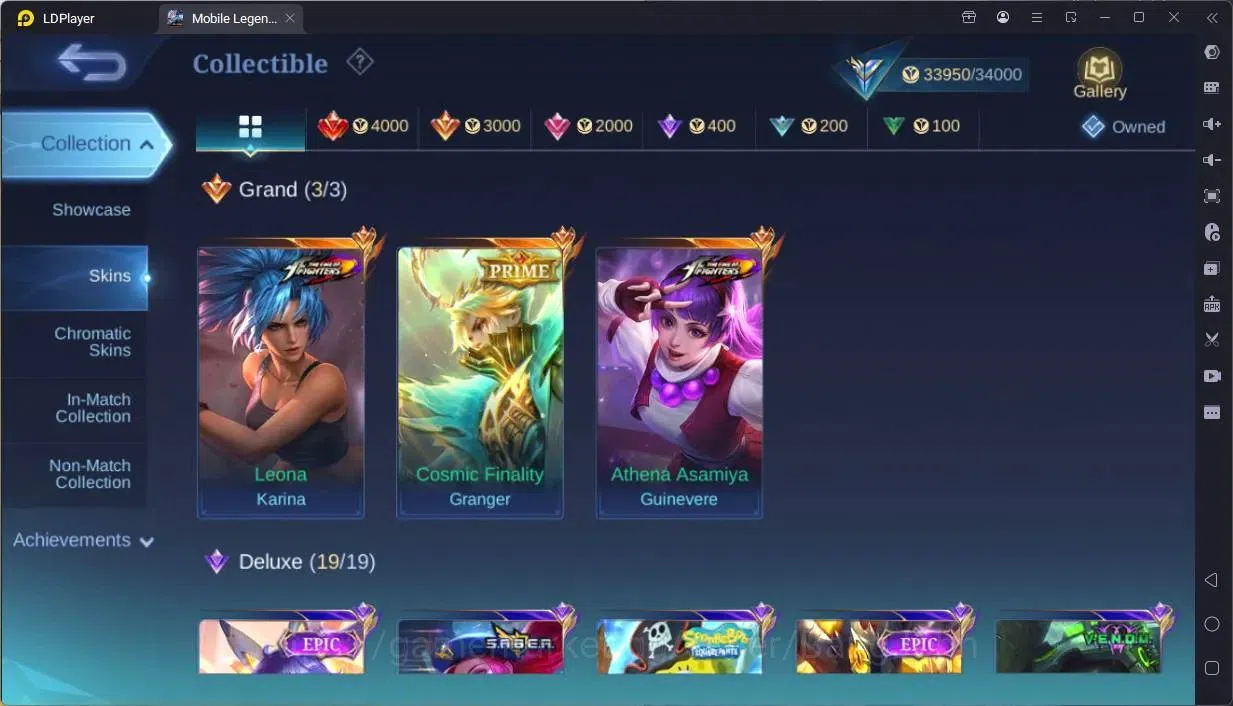 Mobile Legends: Bang Bang Accounts Global|Skin 125|Expert|Prime Granger|KOF Karina,Gu image 7