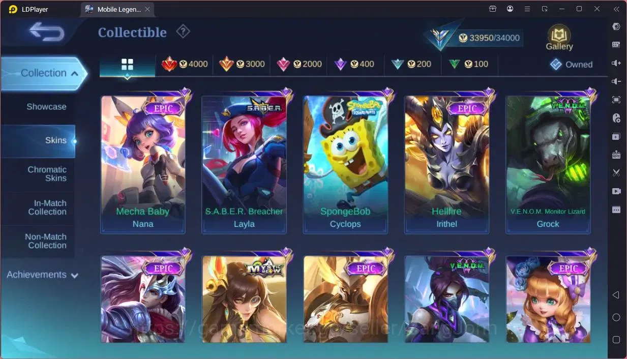 Mobile Legends: Bang Bang Accounts Global|Skin 125|Expert|Prime Granger|KOF Karina,Gu image 8
