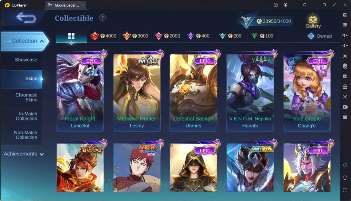 Mobile Legends: Bang Bang Accounts Global|Skin 125|Expert|Prime Granger|KOF Karina,Gu image 9