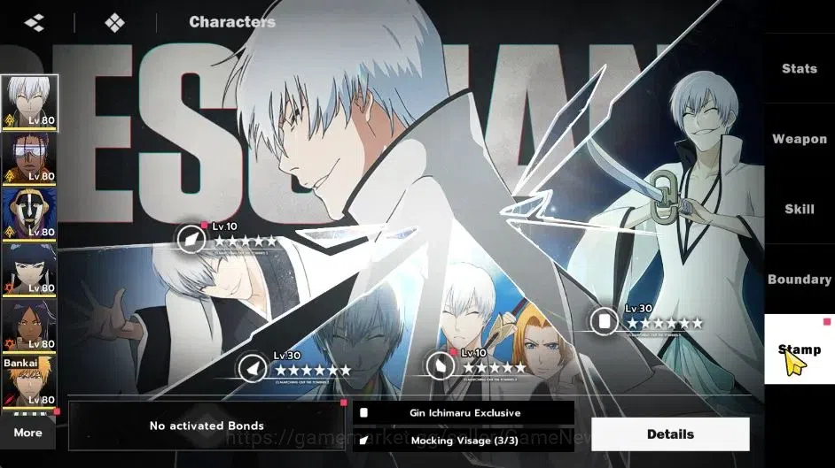 BLEACH: Soul Resonance Accounts NuverseSEA|LV 63|8 SSR 5
