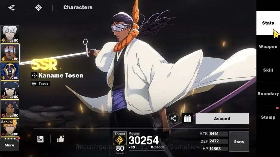 BLEACH: Soul Resonance Accounts NuverseSEA|LV 63|8 SSR 6