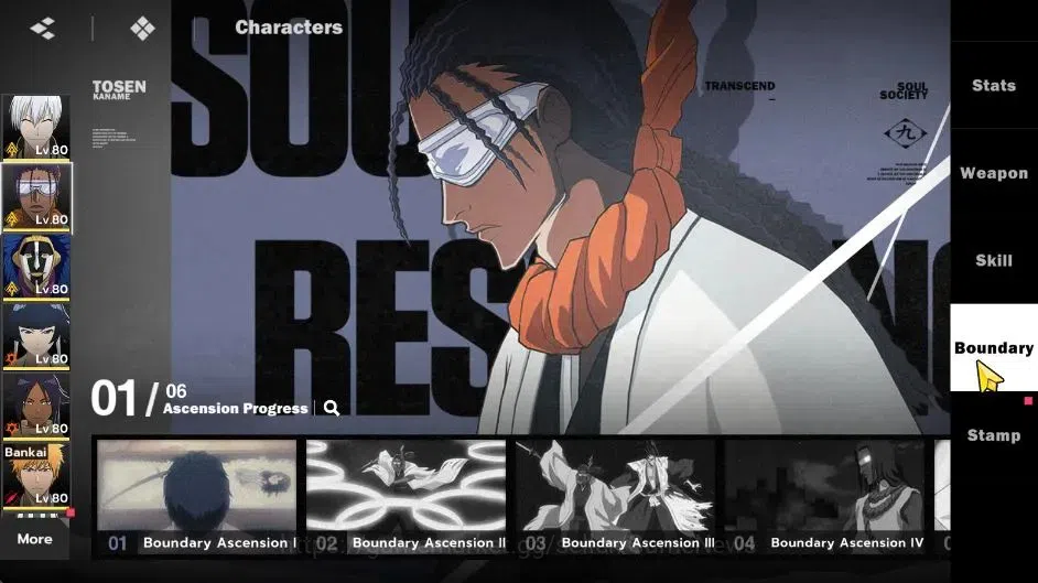 BLEACH: Soul Resonance Accounts NuverseSEA|LV 63|8 SSR 8