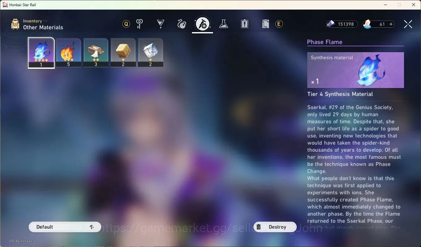 Honkai Star Rail Accounts Starter Asia |Starter|TL 3 | 1 Limited : Silver Wolf|MC Male | TakeMail | Check SS HSR447B 10