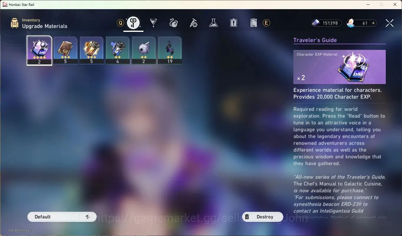 Honkai Star Rail Accounts Starter Asia |Starter|TL 3 | 1 Limited : Silver Wolf|MC Male | TakeMail | Check SS HSR447B 7