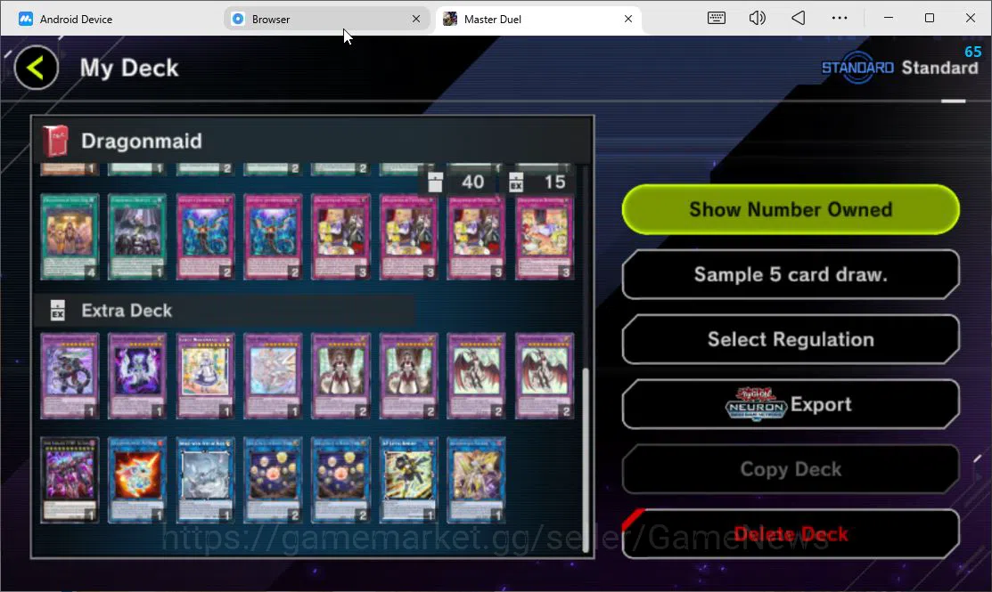Yu-Gi-Oh! Master Duel Accounts Lv 18 | 20 Deck |VS K9,DragonMaid,Yummy,Maliss,Dra image 13