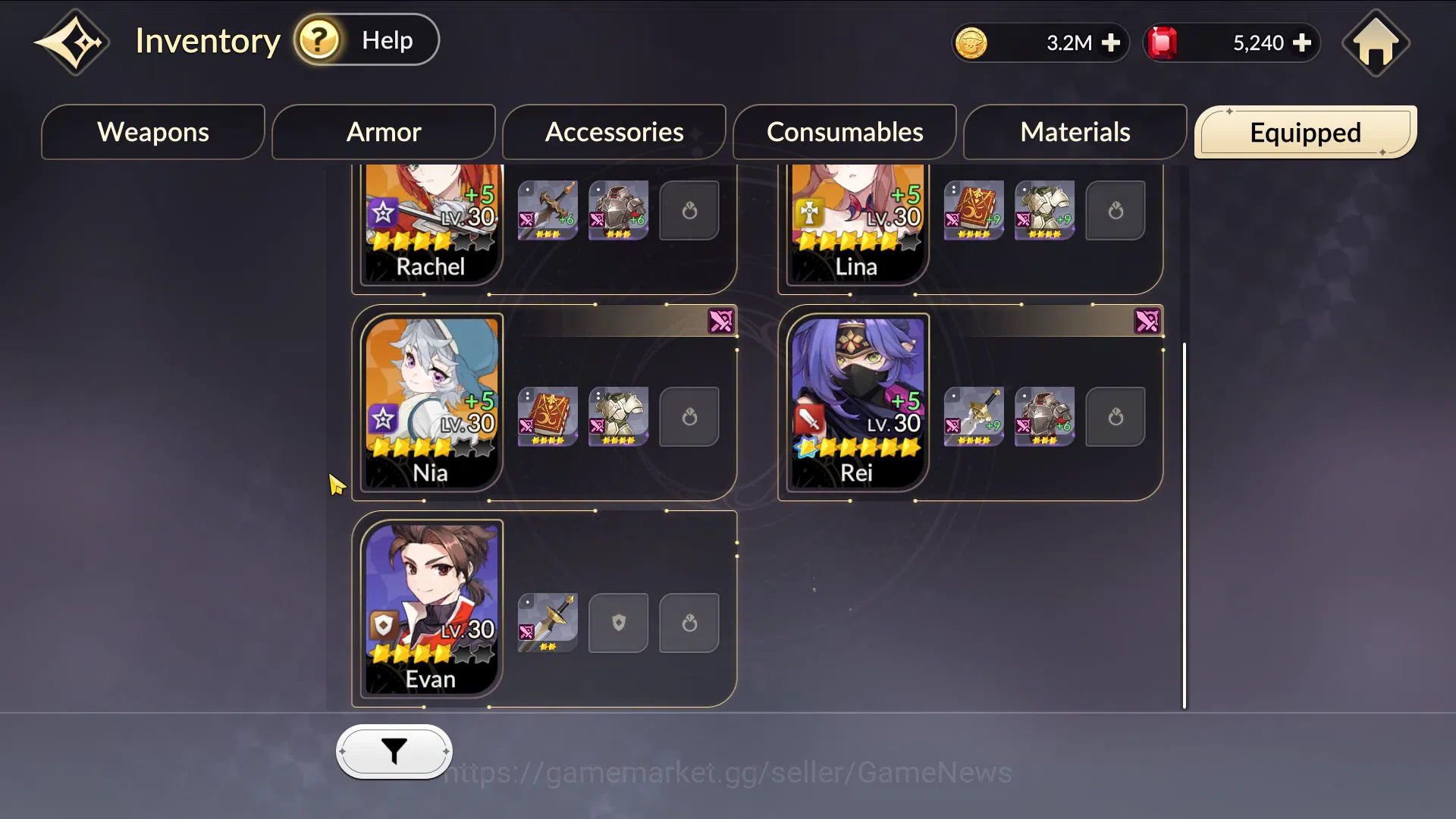 Seven Knights Re:Birth Accounts Global|Starter 5 Legendary(Teo*6,Lina*5,Ace,Nia,Ra image 6