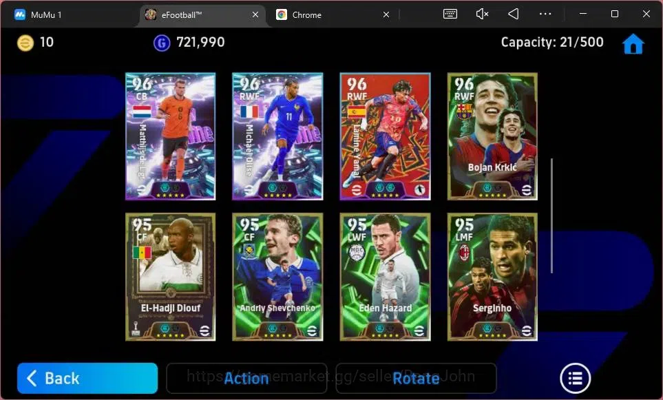 eFootball Accounts Mobile|PW 3153|Epic Figo,Drogba,Ibrahimovic,Denils image 4