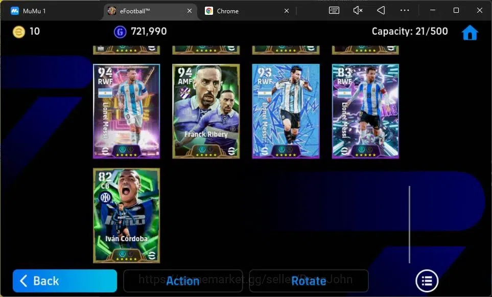 eFootball Accounts Mobile|PW 3153|Epic Figo,Drogba,Ibrahimovic,Denils image 5