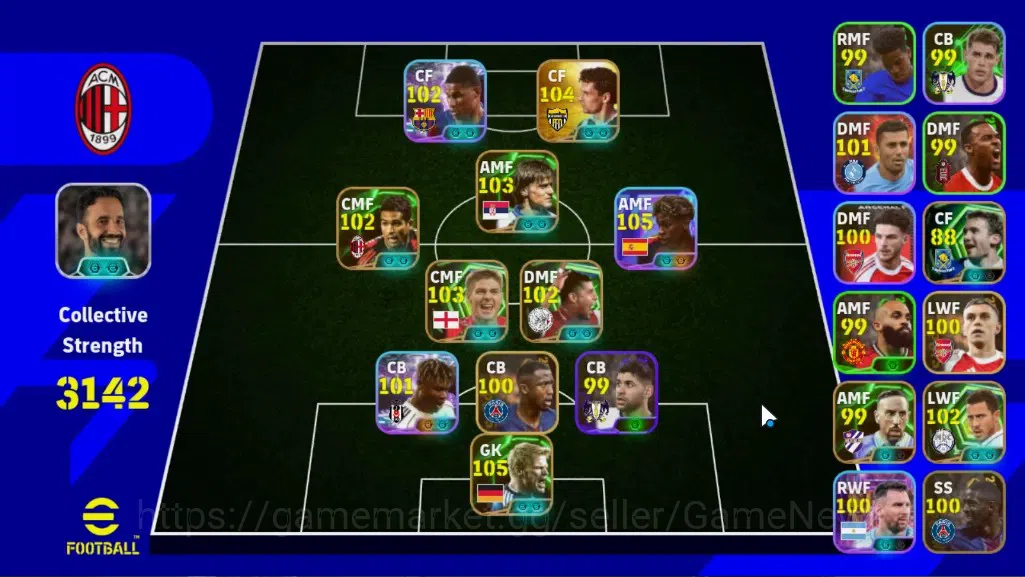 eFootball Accounts Legends & Iconic Players Android|9 Epic Oliver Kahn,Roberto Baggio,Dragan Stojkovic,Etc|Show Time Lamine 1