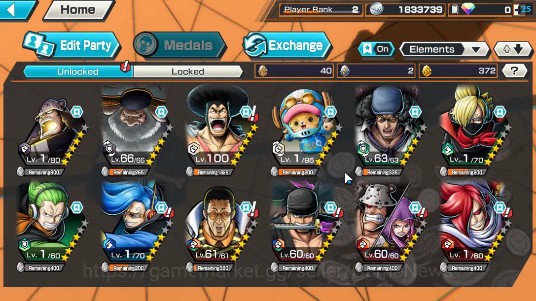 One Piece Bounty Rush Accounts Global|4 EX |5Elders Saturn,BP Kuzan,[Borsalino],O image 3