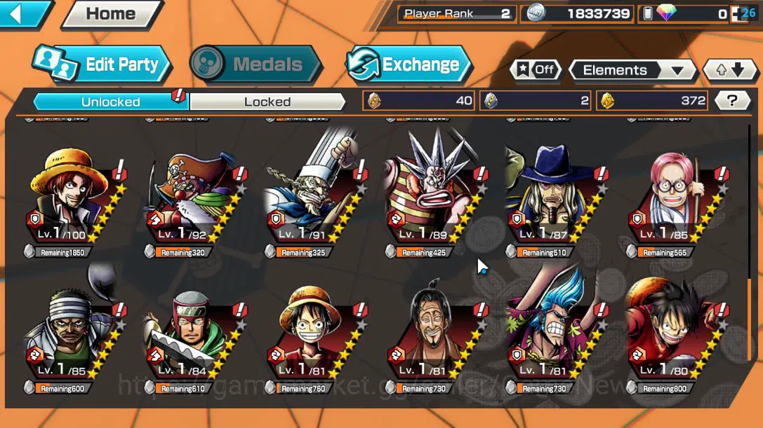One Piece Bounty Rush Accounts Global|4 EX |5Elders Saturn,BP Kuzan,[Borsalino],O image 6