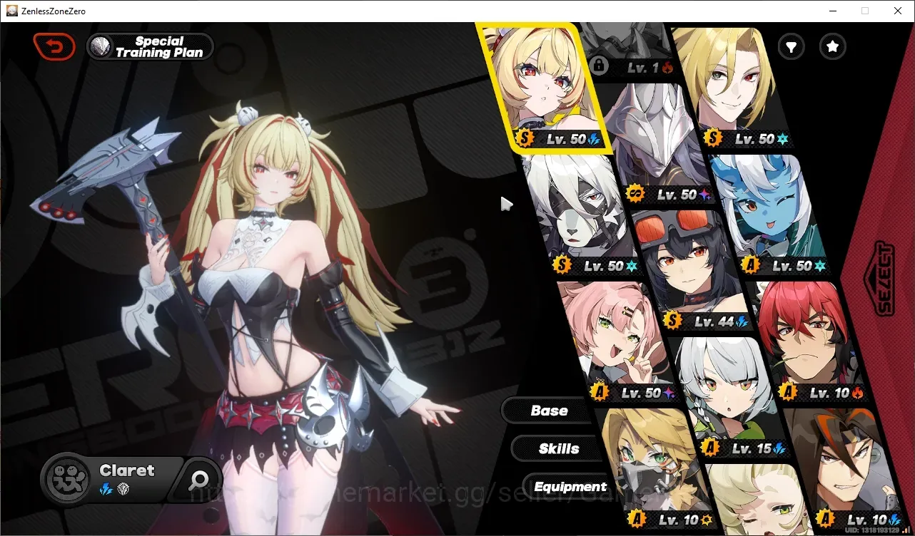 Zenless Zone Zero Accounts Starter Asia|S1 CH4|IK 49|3 Limited (Claret Flint,Hugo Vlad,Pyrois)+Sign +2 STD (Grace,Lycaon)|MC 1