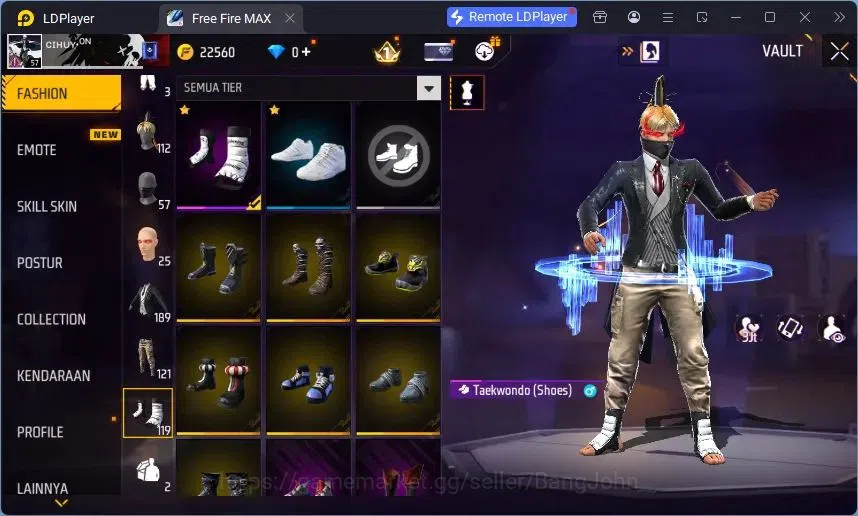 Free Fire Accounts Indonesia | Vault 189 | Evo M1014 Draco Lv5 | M188 image 14