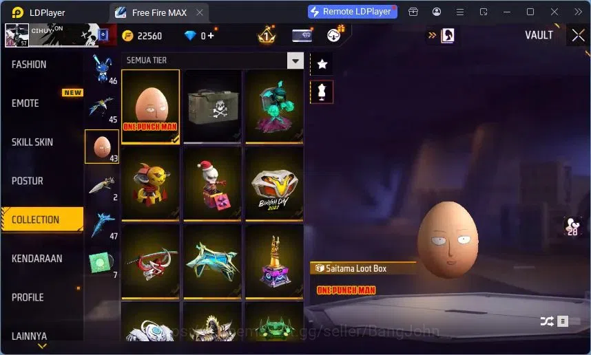 Free Fire Accounts Indonesia | Vault 189 | Evo M1014 Draco Lv5 | M188 image 9