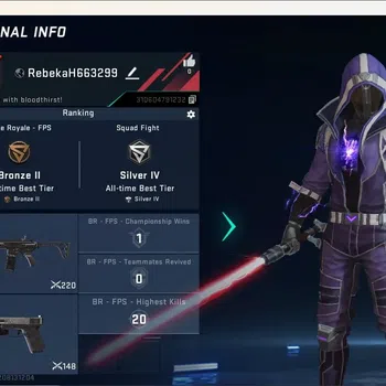 Blood Strike Accounts Others ASIA|Ultra Melee:Lightblade-DarkForce|3 Legendary Gun|1 Epic Name-Changing Card|Check SS BS2793B