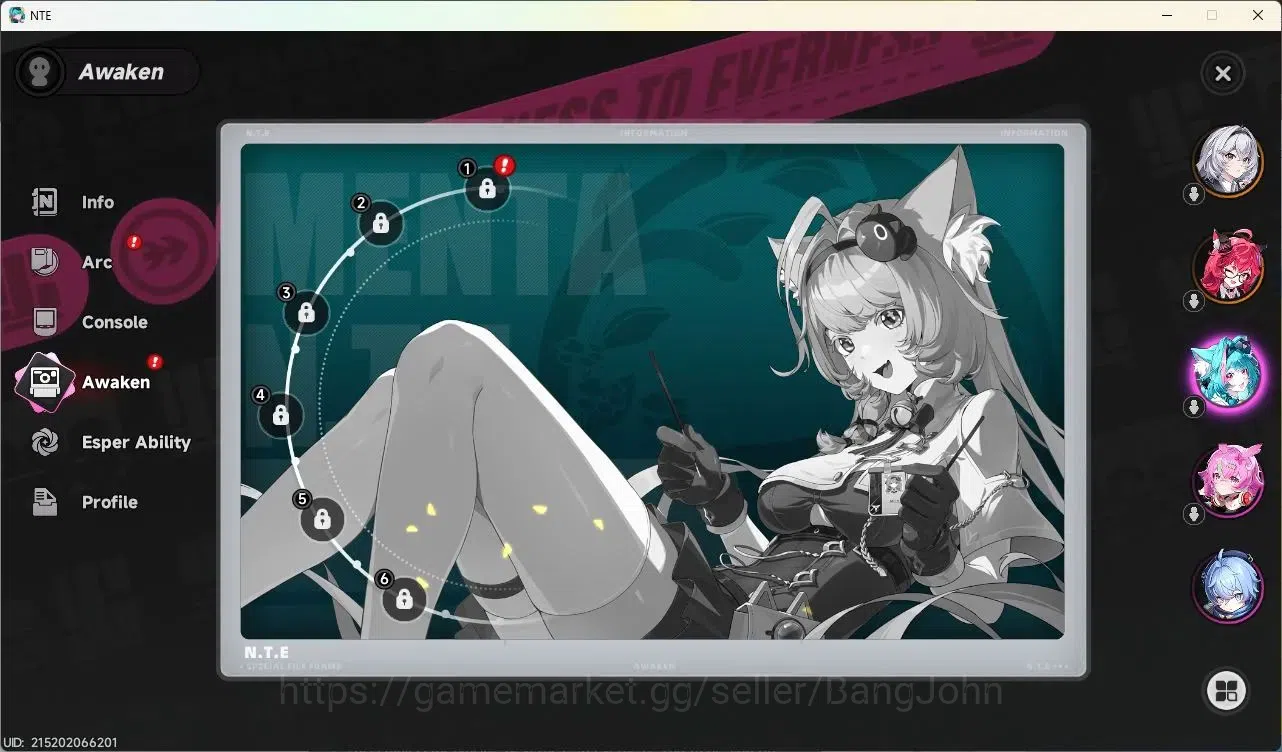 Neverness to Everness Accounts SEA | Starter Lv 3 | 1 SSR (Nanally)+ 6 SR + Glide image 6