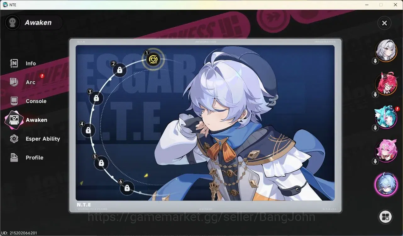 Neverness to Everness Accounts SEA | Starter Lv 3 | 1 SSR (Nanally)+ 6 SR + Glide image 8