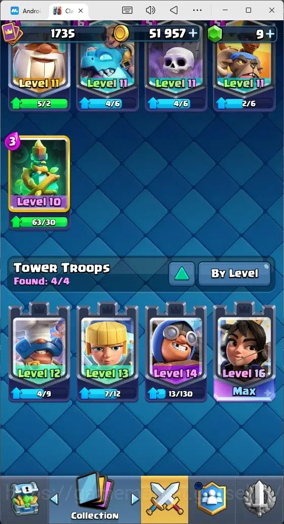 Clash Royale Accounts Mobile |Trophy 12030|10 Max Cards|17 EVO Cards|5 H image 13