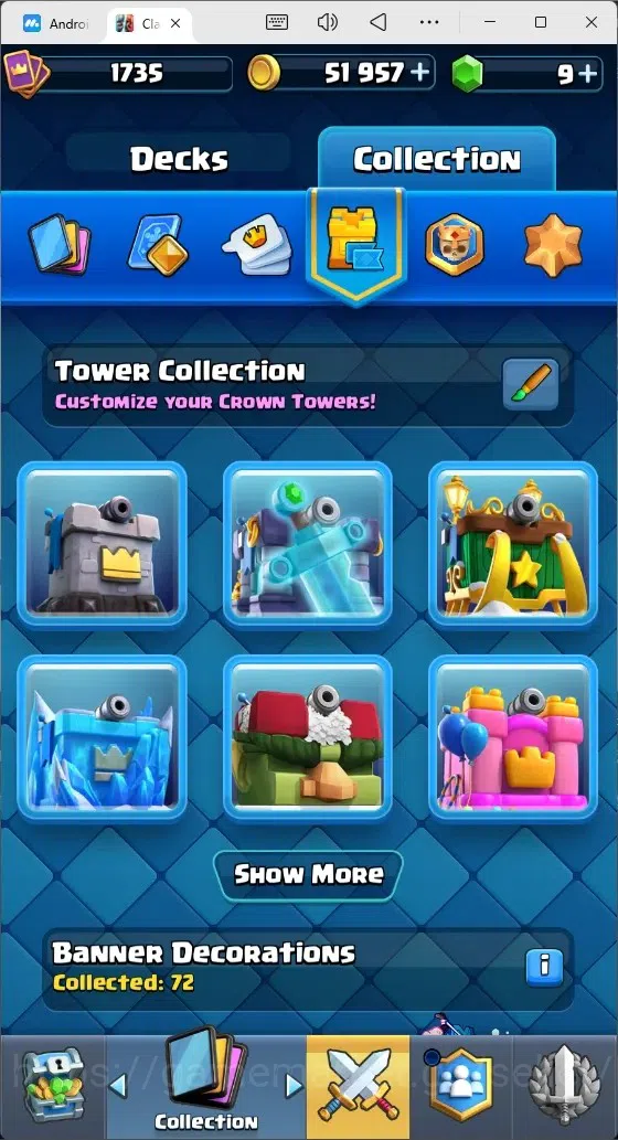 Clash Royale Accounts Mobile |Trophy 12030|10 Max Cards|17 EVO Cards|5 H image 17