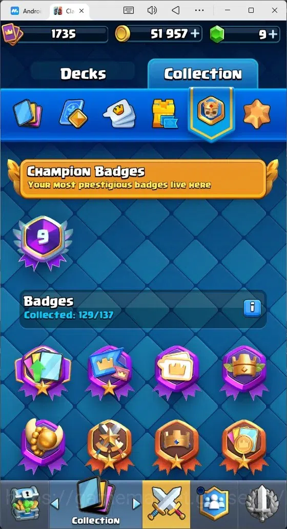 Clash Royale Accounts Mobile |Trophy 12030|10 Max Cards|17 EVO Cards|5 H image 18