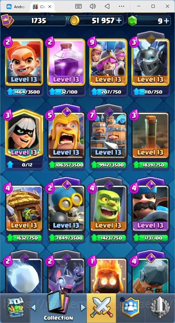 Clash Royale Accounts Mobile |Trophy 12030|10 Max Cards|17 EVO Cards|5 H image 7