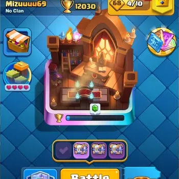 Clash Royale High-End Mobile |Trophy 12030|10 Max Cards|17 EVO Cards|5 H image 1