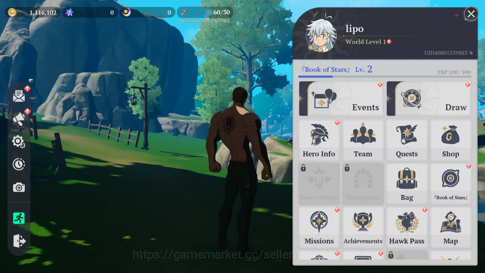 The Seven Deadly Sins: Origin Accounts EUROPE|Fresh Starter Lvl 2|4 SSR|EscanorP1,Guila,K image 1
