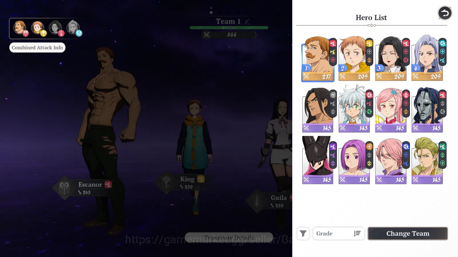 The Seven Deadly Sins: Origin Accounts EUROPE|Fresh Starter Lvl 2|4 SSR|EscanorP1,Guila,K image 3