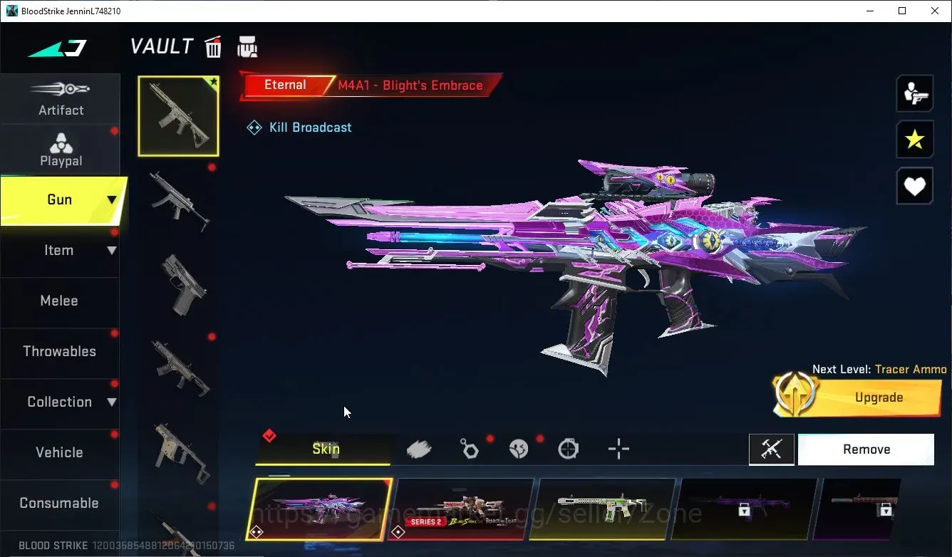 Blood Strike Accounts Others ASIA|1 ETERNAL: M4A1 - Blights Embrance|3 ULTRA Guns|2 ULTRA Strikers|Many 1