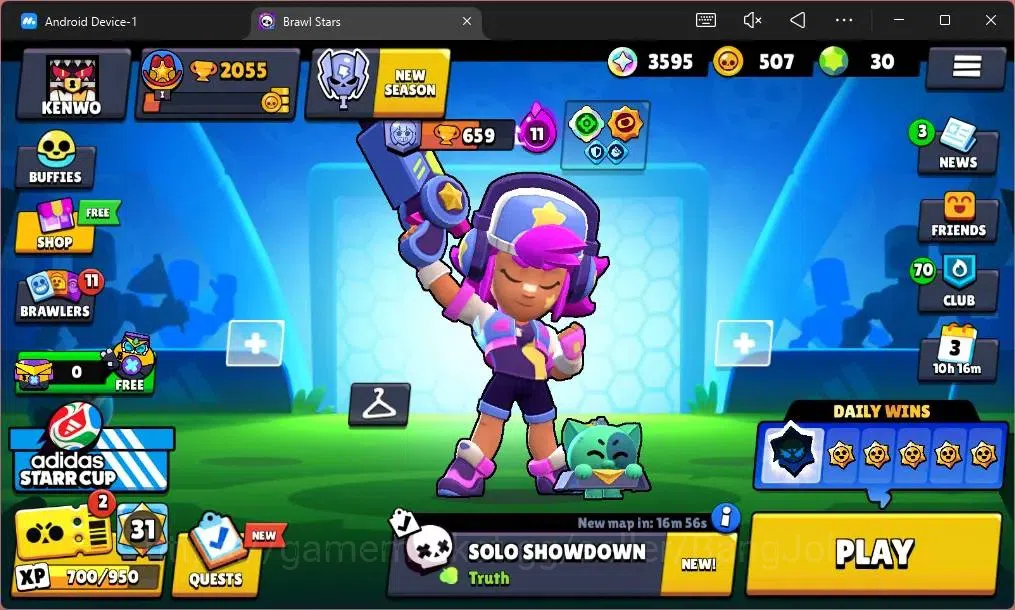 Brawl Stars Accounts Global |2055 Trophy|19 Brawler|2 Max Hypercharge ( image 1