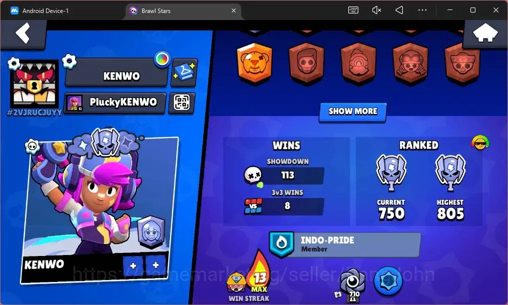 Brawl Stars Accounts Global |2055 Trophy|19 Brawler|2 Max Hypercharge ( image 3