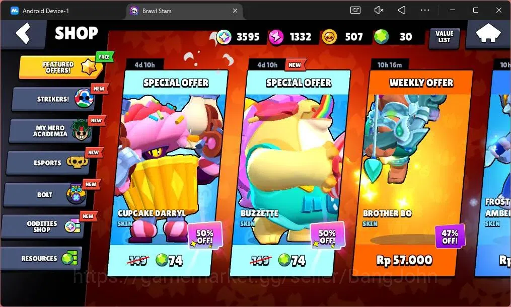 Brawl Stars Accounts Global |2055 Trophy|19 Brawler|2 Max Hypercharge ( image 4