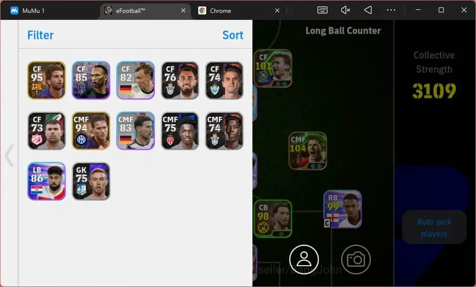 eFootball Accounts Android|PW 3109|Dembele SHW|Messi SHW|Diaz SHW|Ney image 1