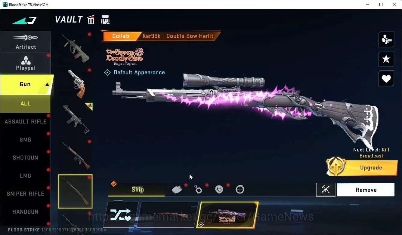 Blood Strike Accounts ASIA|ETERNAL DeAgle+MELEE DualBlades,Collab TR MCX image 20