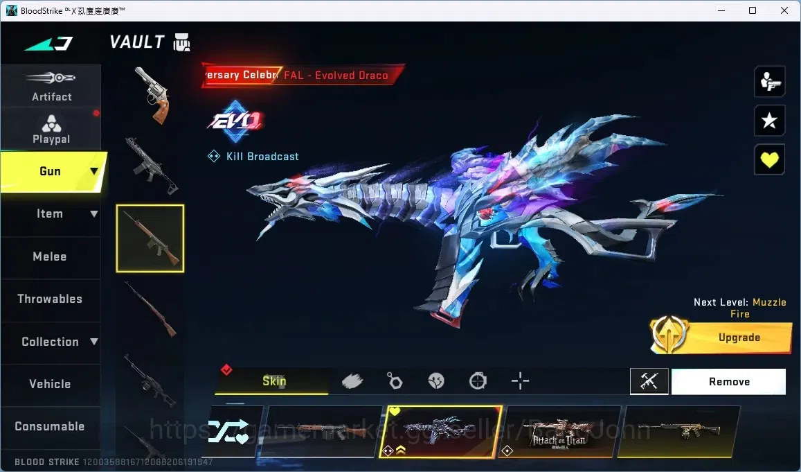 Blood Strike Accounts ASIA | 1 EVO|1 ETERNAL GUN|2 AOT|2 7DS|1 TR|5 ULTR image 8
