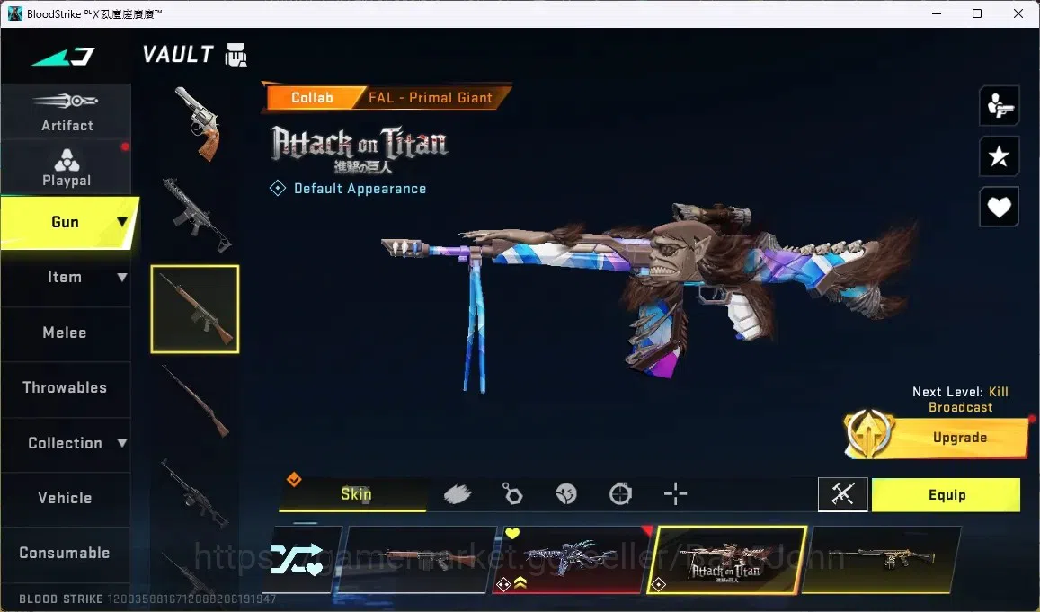 Blood Strike Accounts ASIA | 1 EVO|1 ETERNAL GUN|2 AOT|2 7DS|1 TR|5 ULTR image 9
