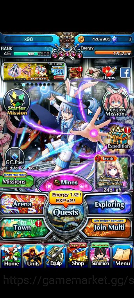 Grand Summoners Accounts Global|Rank 45|Fresh Starter| 3 Ascend | RR Rimuru image 1