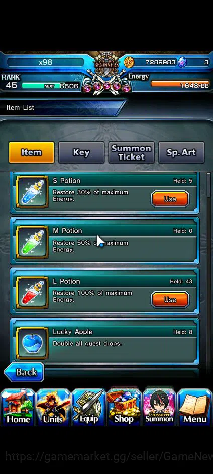 Grand Summoners Accounts Global|Rank 45|Fresh Starter| 3 Ascend | RR Rimuru image 9